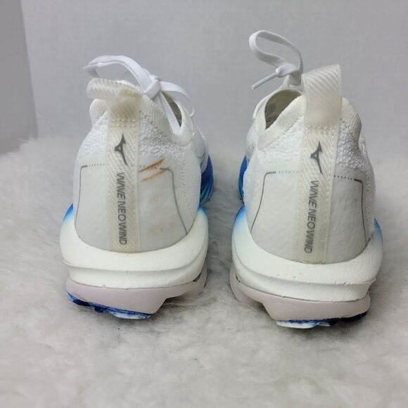 Mizuno Wave Neo Wind Women's White-Blue J1GC227801 Sneaker Shoes Size 8.5 - Picture 4 of 11